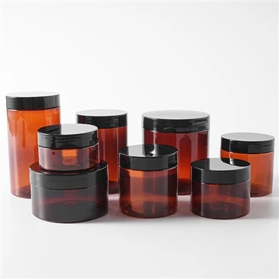 Plastic Jar Amber Custom 250ml 500ml 800ml
