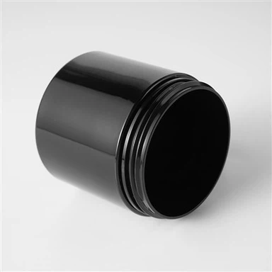 Προσαρμοσμένο χρώμα πλαστικό μαύρο βάζο 250ml 500ml