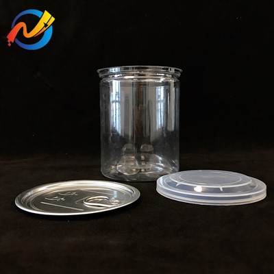 Εργοστασιακή τιμή BPA Food Grade Can Pet πλαστικό βάζο με εύκολο ανοιχτό καπάκι πλαστικό δοχείο