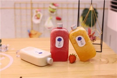 French Square Pet Beverage Bottles 350ml Bottle Beverage
